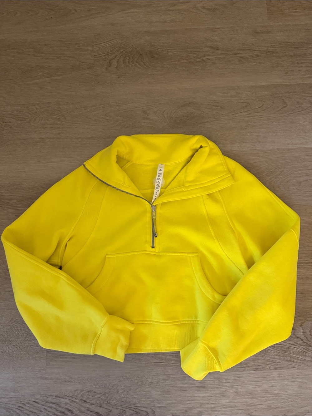 lululemon athletica Bright Yellow Half-Zip Pullover